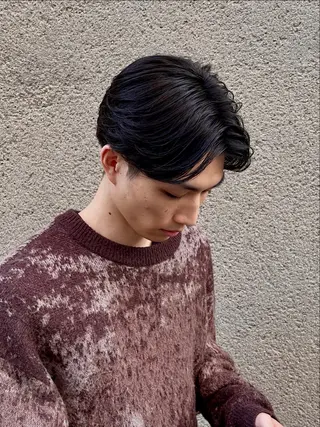 メンズ 慎太朗メンズパーマ/ フェザー/スパイキーのヘアスタイル