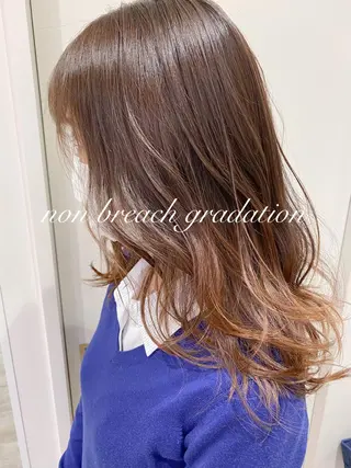 セミロング カラー 横浜🍒ルーツカラー エクステ／RIEのヘアスタイル