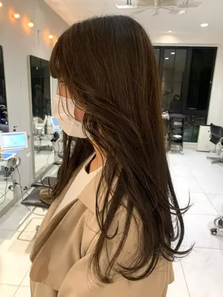 カラー ラベンダー/レイヤー スタイル🤎mamiのヘアスタイル