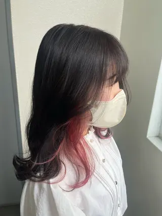 セミロング カラー オーストヘアー ミコ所属・岩谷/ブリーチ 🫧透明感カラーのヘアスタイル