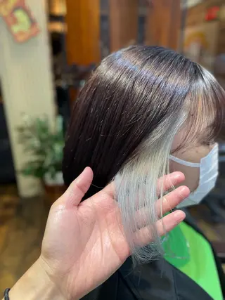 ミディアム カラー ツイスパ/Wカラー ✨RYUのヘアスタイル