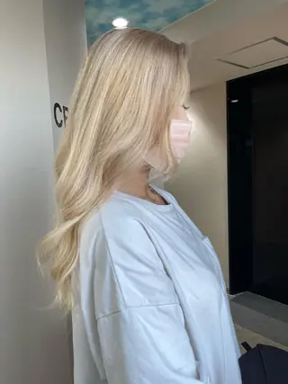 ロング カラー ヘアアレンジ 松井那津子 /ハイライトブリーチのヘアスタイル