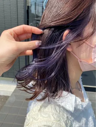 セミロング カラー トップスタイリスト 🖤sachikaのヘアスタイル