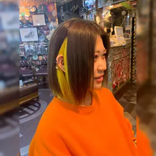 ショート カラー haco+所属・🌈派手髪エクステ ブレイズ🌈ひろとのヘアスタイル