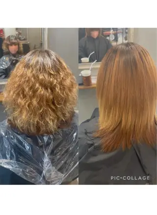 ミディアム 藤川 知也のヘアスタイル