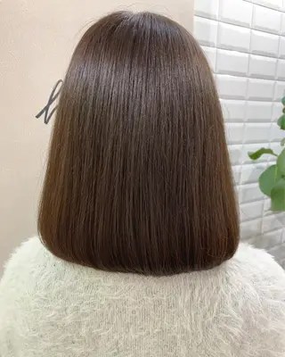 ミディアム カラー hub hair レイヤー/透明感のヘアスタイル