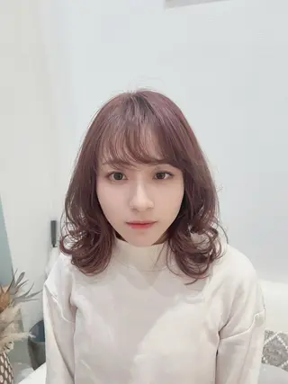 ミディアム カラー 堀井 凌平のヘアスタイル