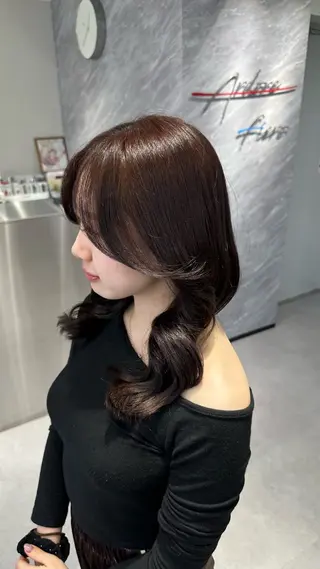 セミロング 心斎橋艶カラー💖 ノノのヘアスタイル