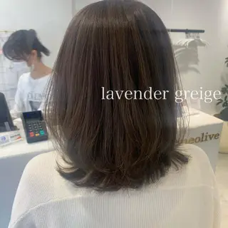 セミロング カラー ボブ/美髪矯正 /佐藤　奈巳のヘアスタイル