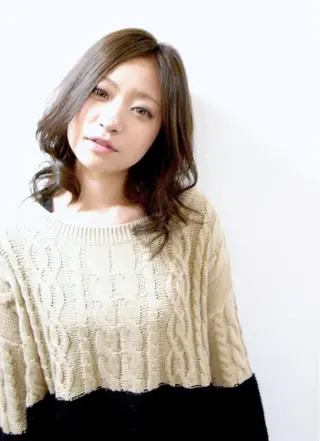 ミディアム 髪質改善　ナカゾノ タケシのヘアスタイル