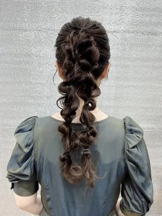 ヘアアレンジ カラー ロング LIP 大阪本店 エクステ 堀谷和孝のヘアスタイル