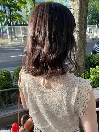 ミディアム カラー 髪質改善美容室Lust所属・美容室Lust💚 嶋崎　鷹のヘアスタイル