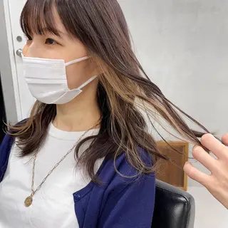 セミロング ブリーチダブルカラー 【koide】のヘアスタイル