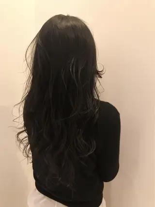 ロング カラー シールエクステ⭐️ オオミタクヤのヘアスタイル