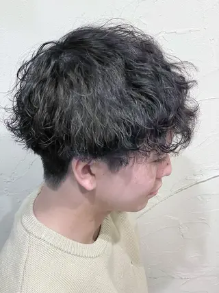 ショート パーマ メンズ メンズ特化/パーマ指 名No.1/百瀬太郎のヘアスタイル