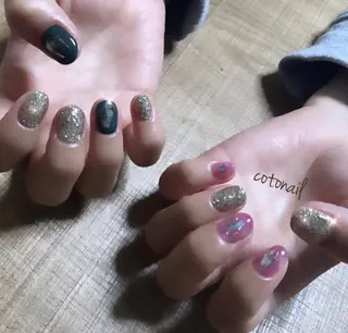 ショート ネイル ツメトマツゲ .のネイルデザイン