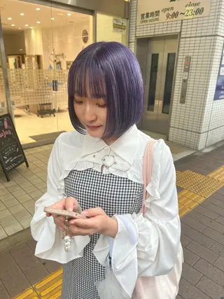 ショート 韓国ボブ/縮毛矯正 /レイヤーカットのヘアスタイル