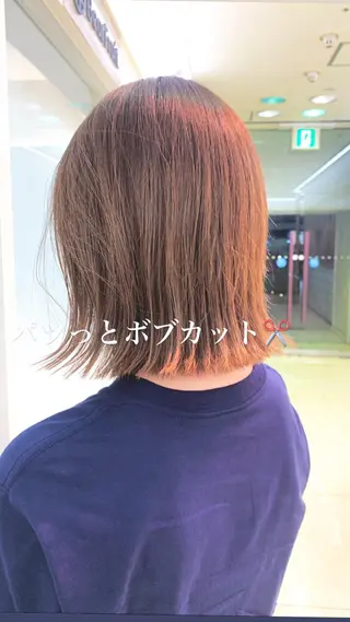 ミディアム カラー 似合わせカラー/艶 髪質改善/ヨシザキのヘアスタイル