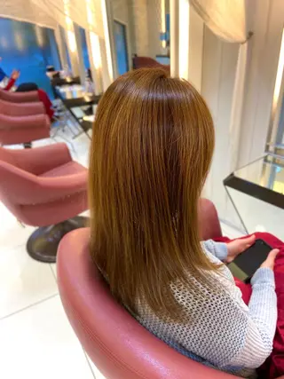 セミロング 【髪質改善×カラー】 QUALIS沓掛貴浩のヘアスタイル