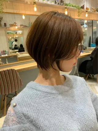 ショート 新宿/韓国レイヤー 髪質改善カラー/角所のヘアスタイル