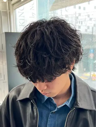 ショート パーマ メンズ 梅田/メンズ／美容師 パーマ/一色翔のヘアスタイル