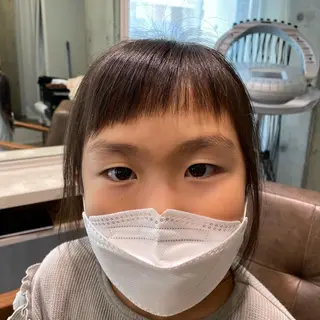 キッズ 大久保 優香のヘアスタイル