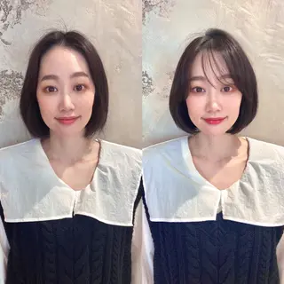 ミディアム カラー パーマ ヘアアレンジ Surpass所属・🌈小顔似合わせ SHIHO🌈のヘアスタイル