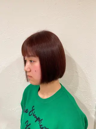 ミディアム カラー 増田 ルナのヘアスタイル