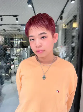 ショート GO TODAY SHAiRE SALON 原宿本店所属・REINA/ブリーチ /ハイトーン/原宿のヘアスタイル