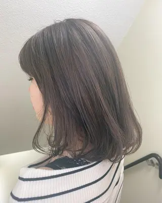 ミディアム カラー パーマ ヘアアレンジ メンズ キッズ ネイル マツエク・マツパ 女性専用サロン梅田 髪質改善カラーakiのヘアスタイル