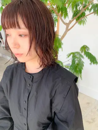 ミディアム パーマ SALOWIN 名古屋所属・パーマ特化美容師 /丹羽舜太のヘアスタイル