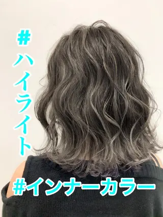 ミディアム カラー 山内 聡史のヘアスタイル