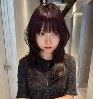 セミロング カラー risako🇰🇷 韓国ヘア/レイヤーのヘアスタイル