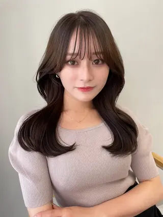 セミロング カラー COAPLUS立川所属・艶髪/透明感カラー /miyu🩰🎀のヘアスタイル