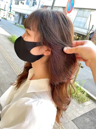ロング カラー 韓国風スタイル 🍓MIZUKI🍓のヘアスタイル