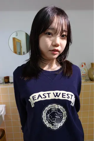 ミディアム sakura🌸 レイヤー/韓国ヘアのヘアスタイル