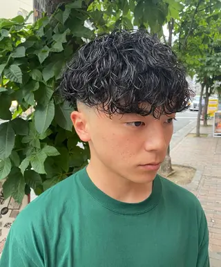 パーマ メンズ 年間2000名担当◎ パーマ職人/仲原佑樹のヘアスタイル