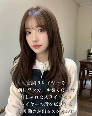 セミロング カットモデル募集 ミネのヘアスタイル