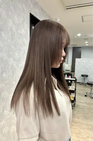 ロング 最新ケアカラー 髪質改善YUTOのヘアスタイル