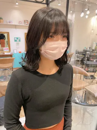 ミディアム レイヤー/韓国ヘア 縮毛矯正🫧鈴木颯のヘアスタイル