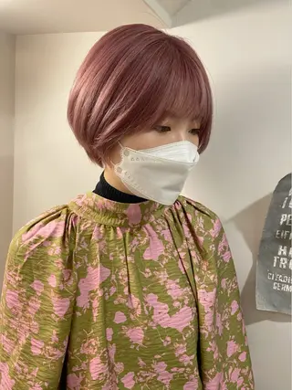 ショート カラー CIERA所属・トウジョウ アリサのヘアスタイル