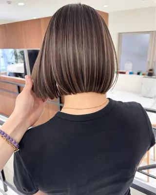 ショート カラー ✨ハイライトの達人 ボブ/ショート/雪下のヘアスタイル