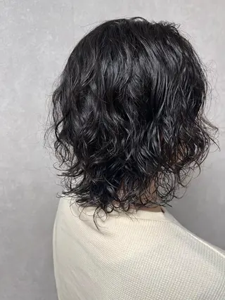 ミディアム パーマ MIKOTO/マンツ ーマン/髪質改善🤎のヘアスタイル