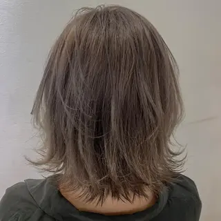 ミディアム カラー 渋谷ブリーチカラー 韓国ヘアyuikoのヘアスタイル