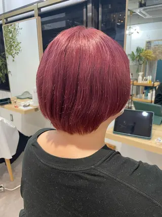 ショート カラー AMANE🌼 ハヤシサオリのヘアスタイル