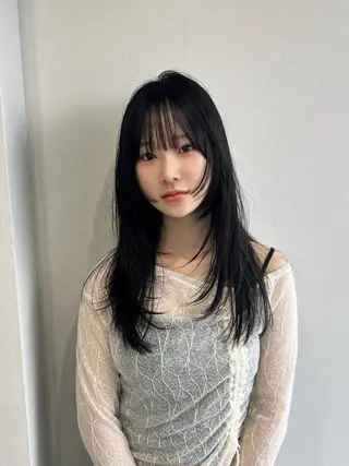 セミロング 大谷美佳/レイヤー カット/ツヤ髪のヘアスタイル