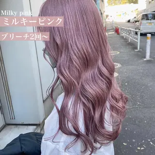 セミロング カラー ヘアアレンジ 【公式】DISCO銀 座🪩トレンド🪽のヘアスタイル