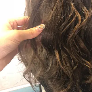 カラー ベージュ/インナー カラー🤍Rieのヘアスタイル