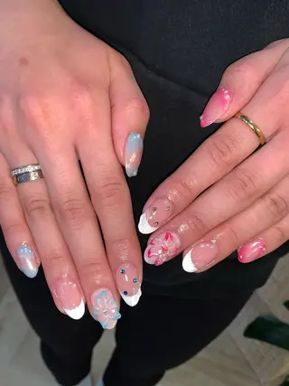 ネイル NES NAIL所属・さゆり￤推しキャラ ￤ロングネイル🩷のネイルデザイン