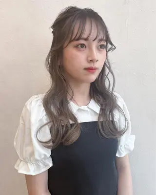 ロング ヘアアレンジ nakahara madokaのヘアスタイル